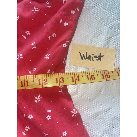 Gap Pink White Floral Sundress Adj Straps Shirred Bodice Twirly Swirly Sz 2 EUC - Picture 4 of 9